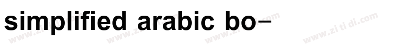 simplified arabic bo字体转换